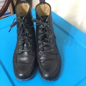 Frye lace up short boots